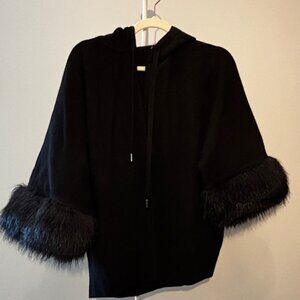 sweet sweater with fur cuffs